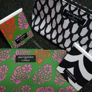 Clinique cosmetic bag & compact mirror